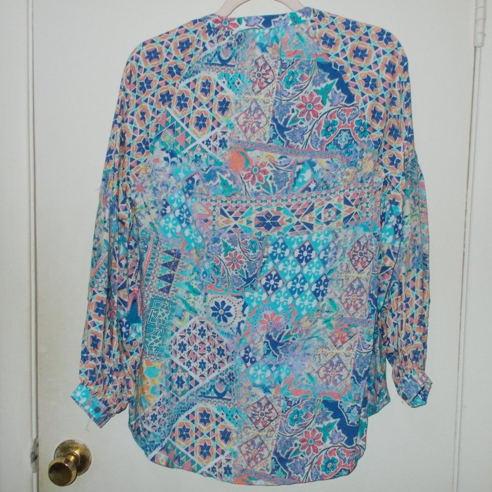 Feathers By Tolani Patterned Top Multi Color - image 5